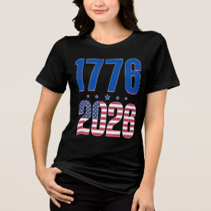1776 2026 250 years freedom Tri-Blend shirt