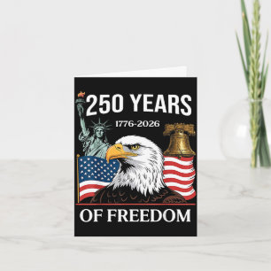 1776-2026 250th anniversary usa 250 years of card
