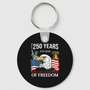 1776-2026 250th anniversary usa 250 years of key ring