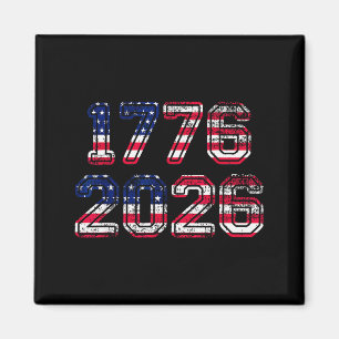 1776-2026 250th Birthday American Flag Eagle Shirt Magnet