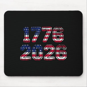 1776-2026 250th Birthday American Flag Eagle Shirt Mouse Pad