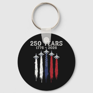 1776-2026 250th Birthday Usa 250 Years Anniversary Key Ring