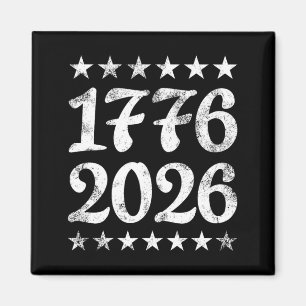 1776 2026 Patriotic Aamerica Usa Vintage Pride 4th Magnet