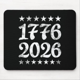 1776 2026 Patriotic Aamerica Usa Vintage Pride 4th Mouse Pad