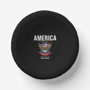1776 2026 Patriotic Eagle 250th Anniversary Paper Plate