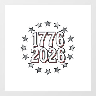 1776 2026 Patriotic Stars Vintage Vector Design_1