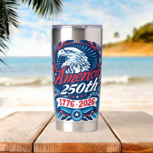 1776-2026 USA 250th Anniversary Vintage Patriotic Insulated Tumbler