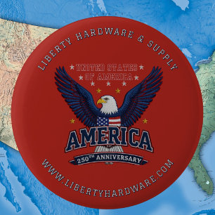 1776 2026 USA Celebration 3 Cm Round Badge