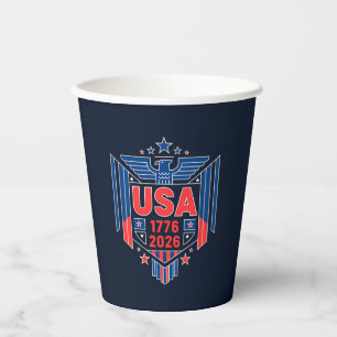 1776-2026 USA PAPER CUPS