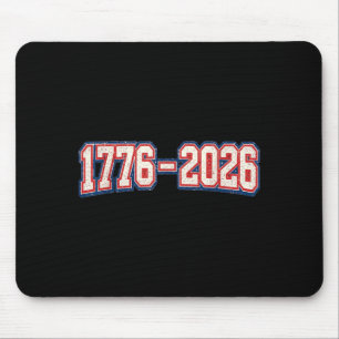 1776 2026 Vintage Patriotic Usa Anniversary Mouse Pad