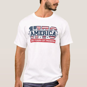 1776 America 250 Years Patriotic USA Anniversary T-Shirt
