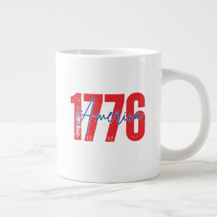'1776 America' 250th Anniversary 4th of July Large Coffee Mug