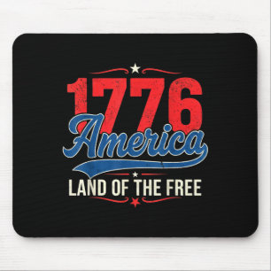 1776 America Land Of The Free Vintage Patriotic Mouse Pad