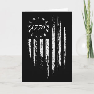 1776 American Flag Betsy Ross 13 Stars Usa 4th Of  Card