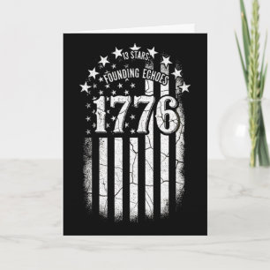 1776 American Flag Betsy Ross 13 Stars Usa 4th Of  Card