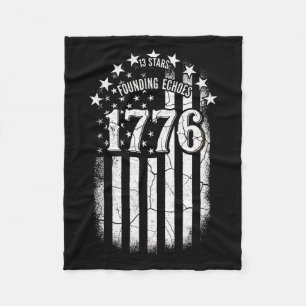 1776 american flag betsy ross 13 stars usa 4th of fleece blanket