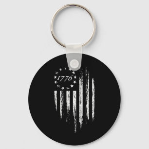 1776 American Flag Betsy Ross 13 Stars Usa 4th Of Key Ring