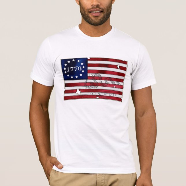 1776 American Flag T-Shirt (Front)