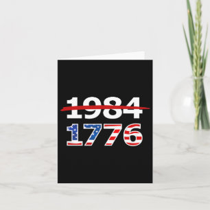 1776 American Patriot Design Company Resist 1984 R Card