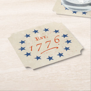 1776 American Stars Paper Coaster