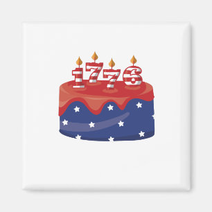 1776 Birthday Cake Magnet