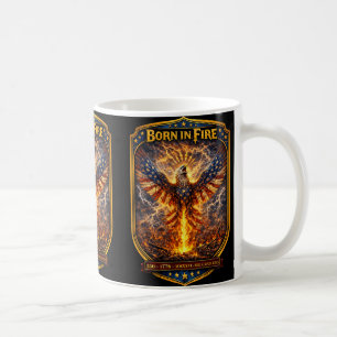 1776 Born In Fire Liberty Phoenix 250th Anniversar Coffee Mug