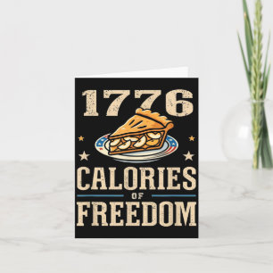 1776 Calories of dom Patriotic e Card