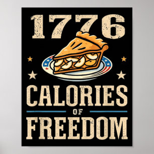 1776 Calories of dom Patriotic e Poster