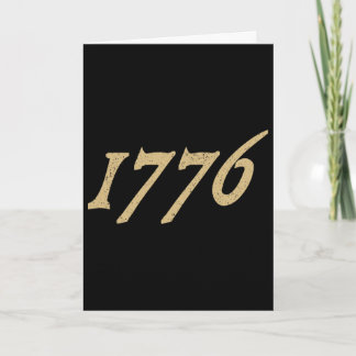 1776 Declaration Of Independence America Usa July Card