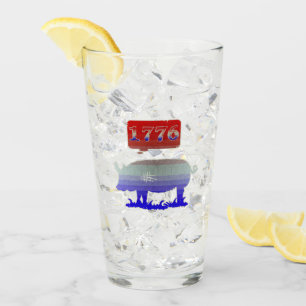 1776 Independence Piggy Glass