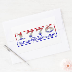 1776 Independence Rectangular Sticker