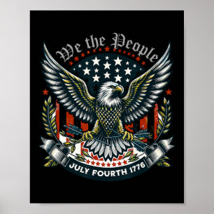 1776 Life Liberty Pursuit Of Happiness 4th Of July Poster