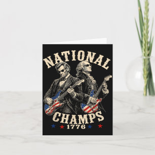 1776 National Champions Patriotic America 250th Card