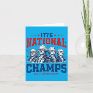 1776 National Champs Funny Patriotic Aamerica Card
