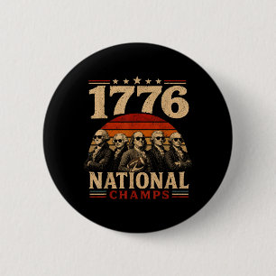1776 National Sport Styles Patriot Usa 250 Funny 6 Cm Round Badge