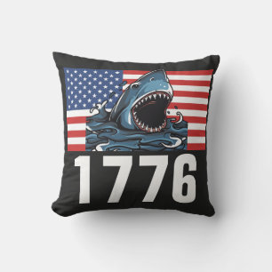 1776 PATRIOT SHARK PILLOWS