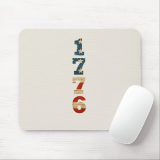 1776 Patriotic American Flag Mouse Pad