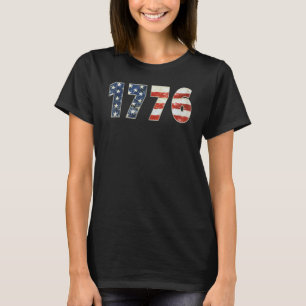 1776 Patriotic American Flag T-Shirt