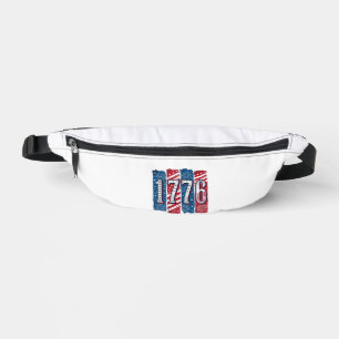 1776 Patriotic Fireworks Vintage Vector Design_1 Bum Bags