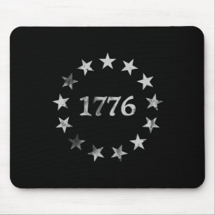 1776 Patriotic Vintage Style Usa 4th Of July Mouse Pad
