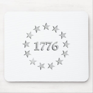 1776 Patriotic Vintage Style Usa 4th Of July Mouse Pad