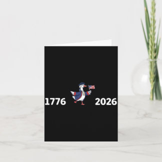 1776 to 2026 Patriotic USA Bird Flag for 250th Card