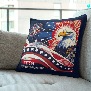  1776 USA Independence Day Cushion