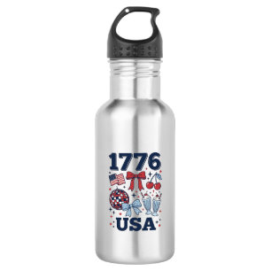 1776 USA Patriotic Coquette Vector Design_1 532 Ml Water Bottle
