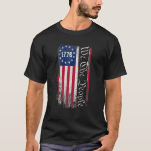1776 We The People Betsy Ross 4th Of July American T-Shirt