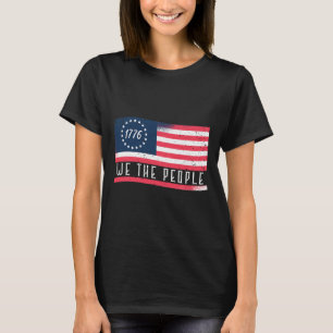 1776 We The People Independence Day 4th Of July Fl T-Shirt