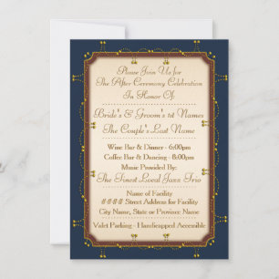 1776 Wedding Collection (Reception Invite) Invitation