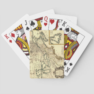 1778 Map of Canada and the United States Playing Cards