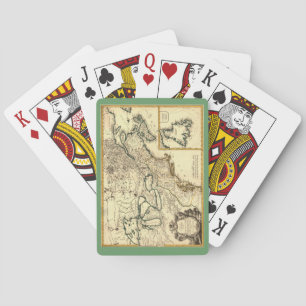 1778 Map of Canada and the United States Playing Cards