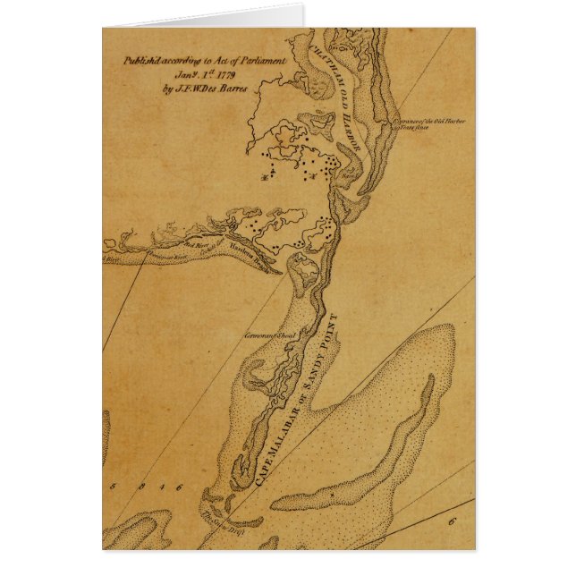 1779 Map of Chatham, Massachusetts (Front)